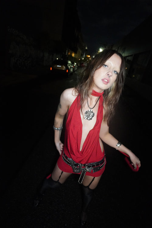Aquarius Dress - Ravage Me Red